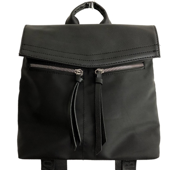 New Botkier Black Trigger Mini Nylon Backpack - Picture 1 of 8